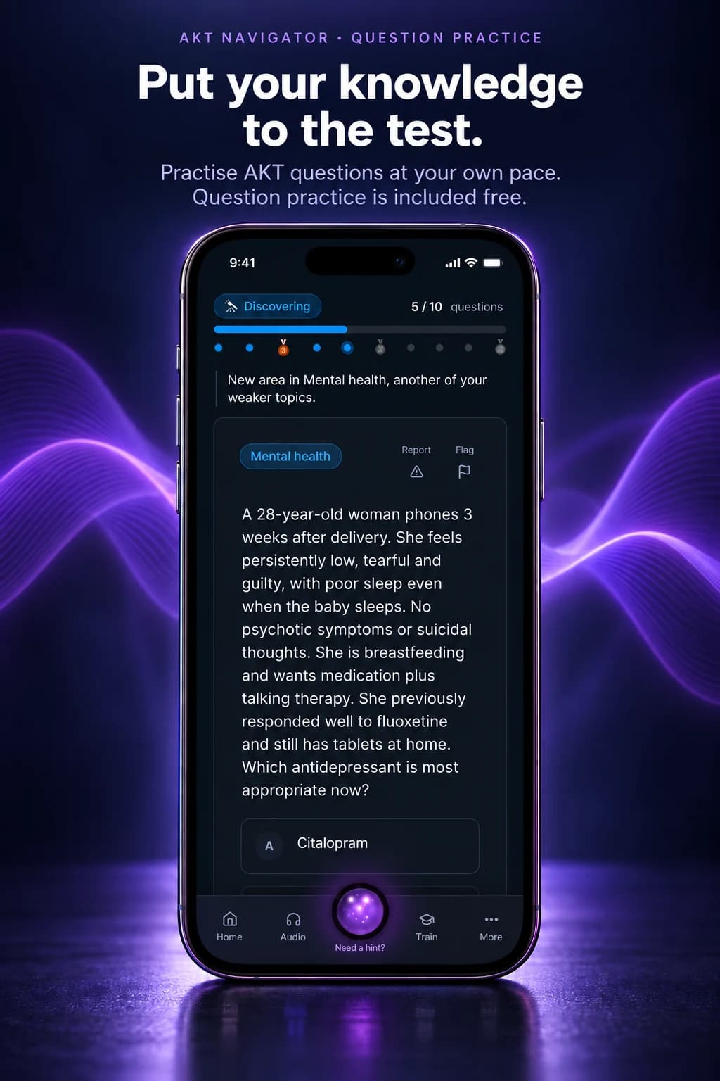 AKT Navigator: put it into practice. AKT-style questions at your own pace.